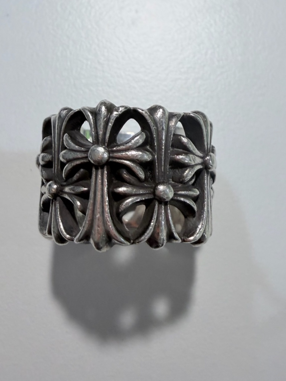 1000% Authentic Chrome Hearts Cemetery Ring - 9us